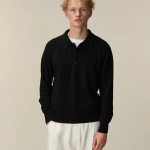 Neiman Marcus Black Cashmere & Silk Sweater